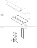 Freezer Door Diagram and Parts List for ARS9107AS PARS9107AS0 Amana Refrigerator