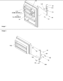 Door Handles & Door Shelves Diagram and Parts List for TN21V2C P1315907W C Amana Refrigerator