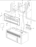 Installation Parts Diagram and Parts List for MVH350E P1323206M Amana Microwave