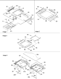 Shelving Assy Diagram and Parts List for TR18V2E P1315705W E Amana Refrigerator