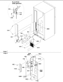 Cabinet Back Diagram and Parts List for TR18V2E P1315705W E Amana Refrigerator