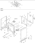 Cabinet Diagram and Parts List for ART6522CC P1143853NCC Amana Range