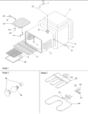 Cavity Diagram and Parts List for ART6522CC P1143853NCC Amana Range