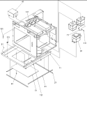 Chassis Assembly Parts Diagram and Parts List for MC52200 P1199501M Maytag Microwave