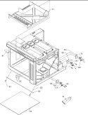 Chassis Diagram and Parts List for RC519MP P1199604M Amana Microwave