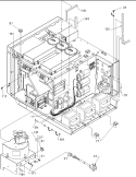 Chassis Diagram and Parts List for RC519MP P1199604M Amana Microwave