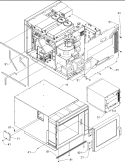 Outercase Diagram and Parts List for RC519MP P1199604M Amana Microwave
