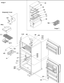 Door Hinges and Accessories Diagram and Parts List for TN21V2L P1315907W L Amana Refrigerator
