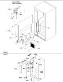 Cabinet Back Diagram and Parts List for TN21V2L P1315907W L Amana Refrigerator