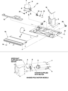 Compressor Diagram and Parts List for XRBR206BB0  Amana Refrigerator