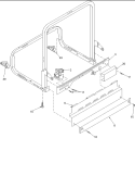 Kickplate Diagram and Parts List for DWA63AB P1318631W Amana Dishwasher