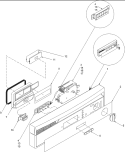 Control Panel Diagram and Parts List for ADW650RAW PADW650RAW0 Amana Dishwasher