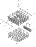 Rack Diagram and Parts List for ADW350RAW PADW350RAW0 Amana Dishwasher