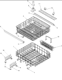 RACK Diagram and Parts List for ADW750EAC PADW750EAC0 Amana Dishwasher