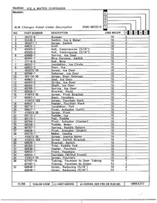 Ice And Water Dispenser Page 2 Diagram and Parts List for 60103-0A  Admiral Refrigerator