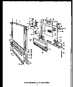 Section 14 Diagram and Parts List for DCR-225-1C-OK  Caloric Dishwasher