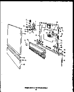 Section 3 Diagram and Parts List for DCR-225-1C-OK  Caloric Dishwasher