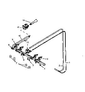 Manifold & Valves Diagram and Parts List for AGC585E P1143082NE Amana Range