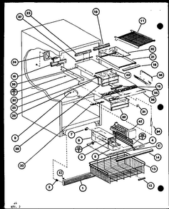 Section 14 Diagram and Parts List for BW20K-P7812510W  Amana Refrigerator