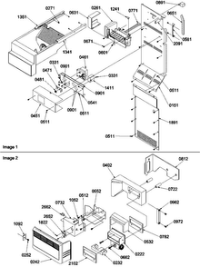 Ice Maker/control Assy. Diagram and Parts List for SBDE21VPSE-P1317202WE  Amana Refrigerator