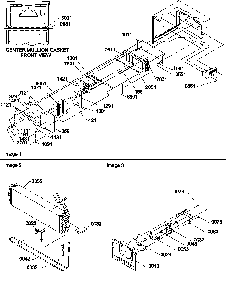 Evaporator And Fan Motor Assemblies Diagram and Parts List for TR25VE-P1196404WE  Amana Refrigerator