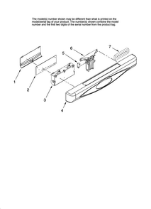 Control Panel Parts Diagram and Parts List for MDB7601AWS41  Maytag Dishwasher
