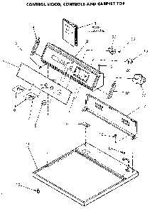 Control Panel And Top Diagram and Parts List for NG6819L53838  Speed Queen Dryer