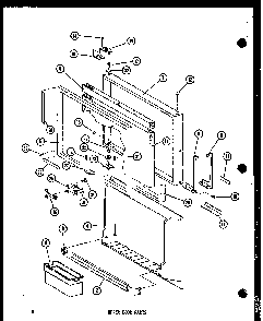 Upper Door Parts Diagram and Parts List for TC18E-L-P74660-14WL  Amana Refrigerator