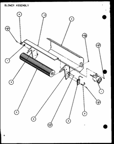 Blower Assembly (ptc07300e/p9999701r) (ptc07400e/p9806701r) (ptc07300ec/p9811701r) (ptc07400ec/p9872401r) Diagram and Parts List for PTC12400EC P9872429R Amana Air Conditioner