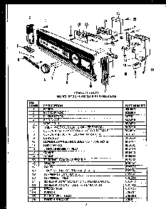 Section 21 Diagram and Parts List for DCS211-1H-OA  Caloric Dishwasher