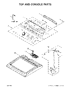 Part Location Diagram of W11406680 Whirlpool CONSOLE