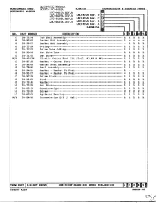 Transmission And Related Parts Page 3 Diagram and Parts List for 6435A  Norge Washer