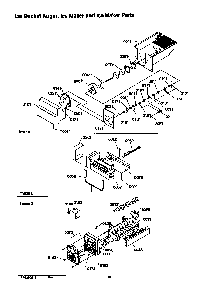 Ice Bucket Auger, Ice Maker And Ice Maker Parts Diagram and Parts List for SRD526TW-P1310201WW  Amana Refrigerator
