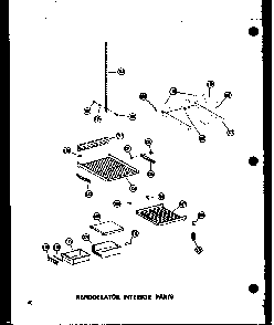 Refrigerator Interior Parts Diagram and Parts List for SD19W-C-P60340-36WC  Amana Refrigerator