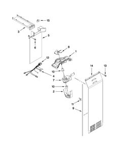 Air Flow Parts Diagram and Parts List for MSB26C4XYM00  Maytag Refrigerator
