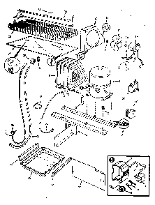 Unit Compartment & System Diagram and Parts List for JRT191B M9C64B Jenn-Air Refrigerator