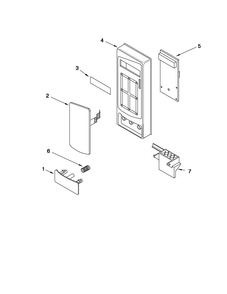 Microwave Control Panel Parts Diagram and Parts List for MMW5530DAW21  Maytag Microwave Oven Combo