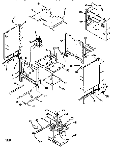 Cabinet Diagram and Parts List for ARG7301W-P1143315NW  Amana Range