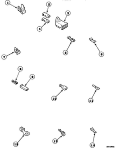 Section 8 Diagram and Parts List for LE8517W2B-PLE8517W2B  Amana Dryer