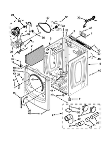 Part Location Diagram of W10469591 Whirlpool PANEL