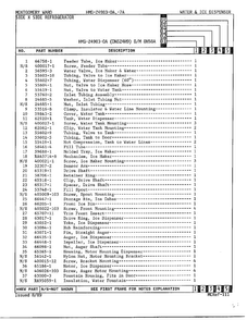 Ice And Water Dispenser Page 2 Diagram and Parts List for 24903-OA  Admiral Refrigerator