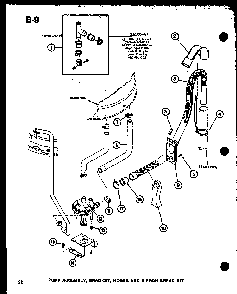 Pump Assembly Diagram and Parts List for TAA200 P75751-13W Amana Washer