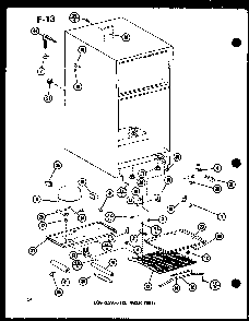Compressor/ice Maker Parts Diagram and Parts List for TM14G-1-L-P75658-13WL  Amana Refrigerator