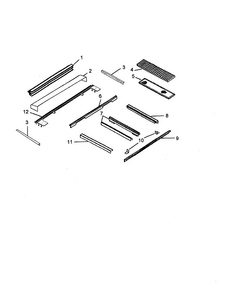 Main-top Assembly Diagram and Parts List for AGDS901E P1131829NE Amana Range