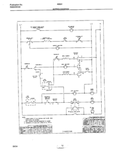 Wiring Diagram Diagram and Parts List for 486840A  Admiral Range