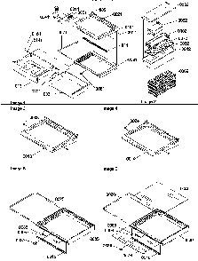 Shelves, Deli, Crisper Assemblies, & Accessories Diagram and Parts List for SR20TW-P1190102WW  Amana Refrigerator