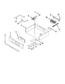 Control Panel And Internal Controls Diagram and Parts List for JJW9430DDB13  Jenn-Air Wall Oven
