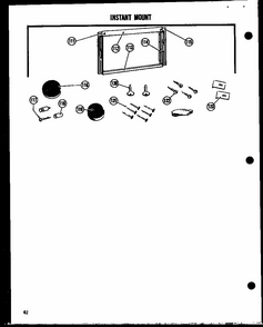 Instant Mount (5-sp) (5p-2em) (6p-2em) (7p-2em) (5-spm) (7p-2e) (6p-5f) Diagram and Parts List for 109-2EM  Amana Air Conditioner