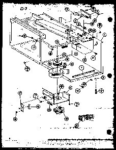 Blower/wiring Harness Diagram and Parts List for RRL-9TC P75533-6M Amana Microwave