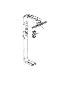 Water Distribution Diagram and Parts List for MDB8551AWW  Maytag Dishwasher
